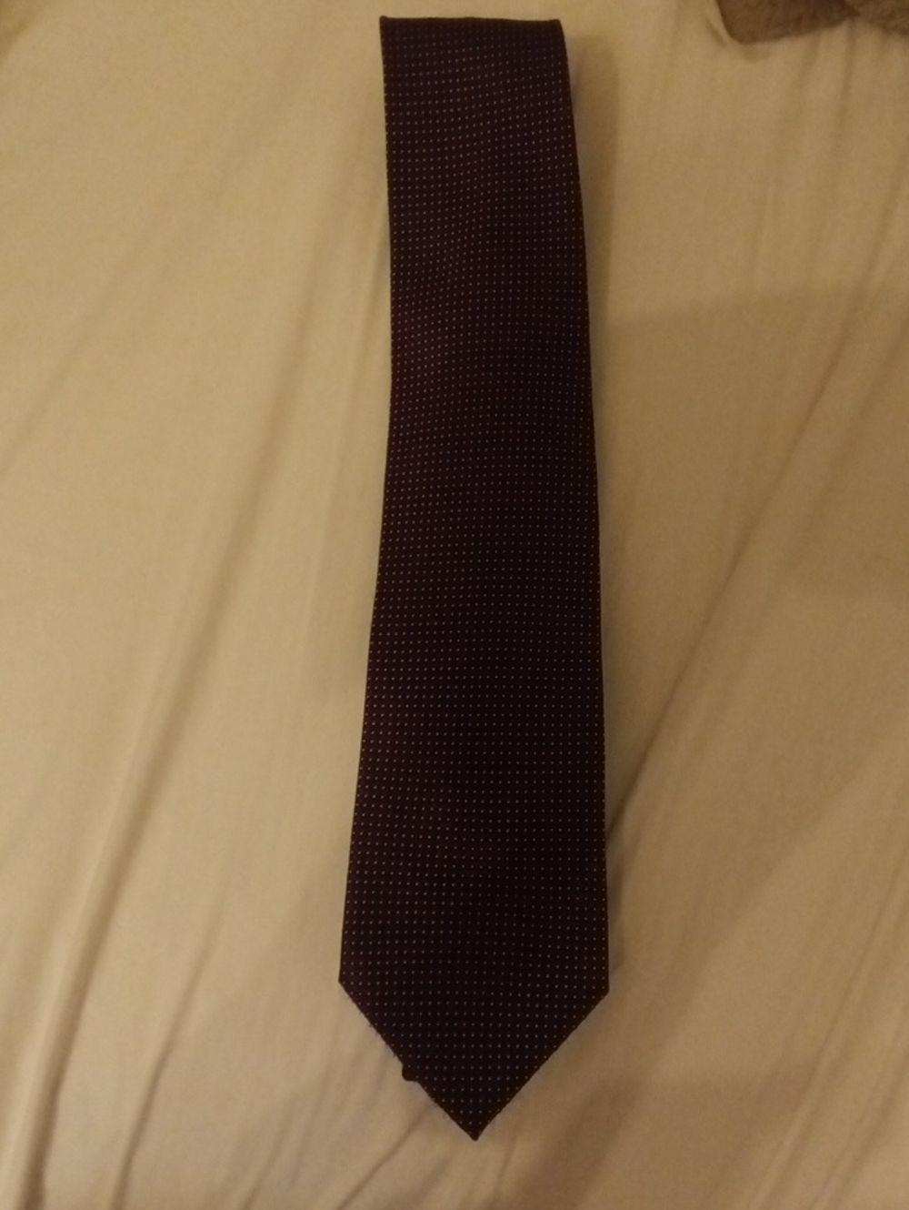 Stafford Purple Tie with Microdot Pattern